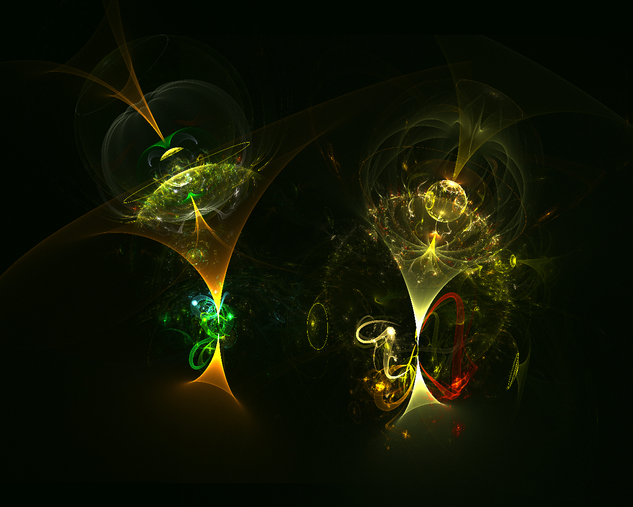 happy new year animated wallpaper,fractal art,green,light,art,macro photography