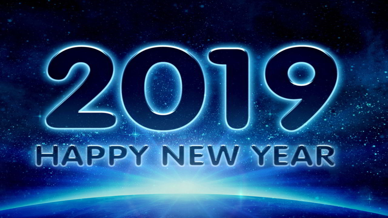 happy new year animated wallpaper,text,font,sky,electric blue,space