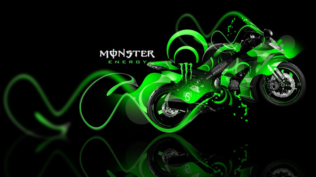 monster wallpaper hd,green,graphic design,font,vehicle,design