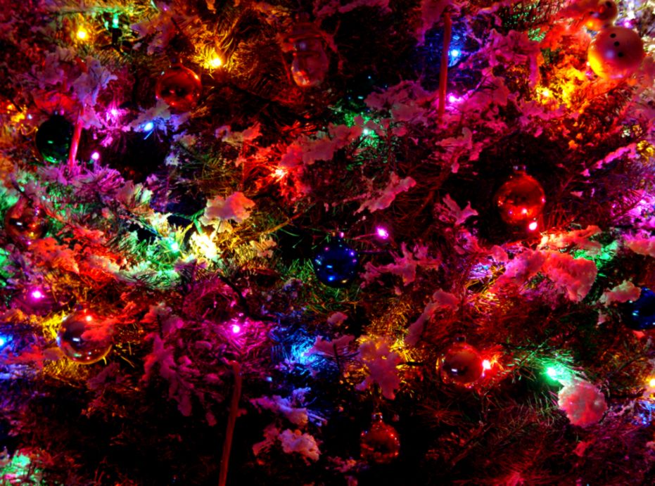 bright coloured wallpaper,christmas decoration,purple,christmas tree,light,christmas ornament