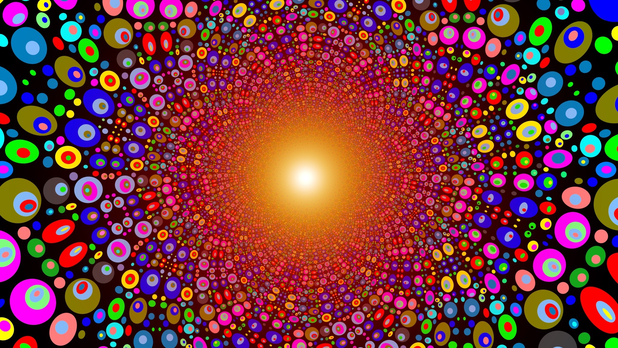 bright coloured wallpaper,psychedelic art,circle,colorfulness,symmetry,fractal art