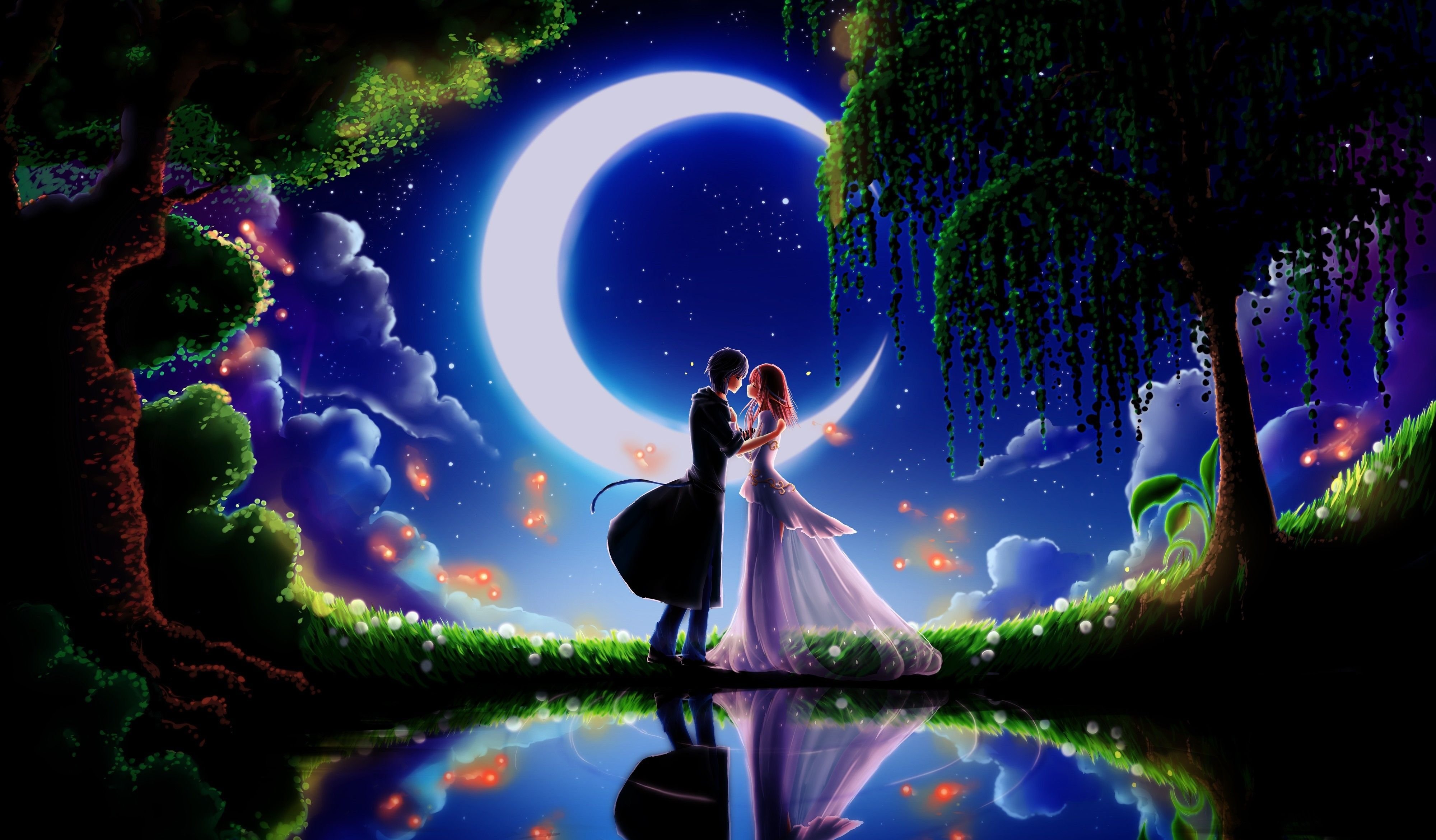 amor fondos de pantalla descargar full hd,ligero,cielo,luz de la luna,noche,romance