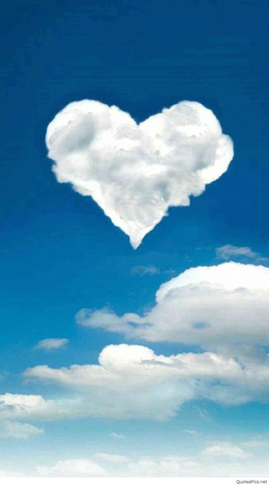 love wallpapers for android,sky,cloud,cumulus,daytime,heart