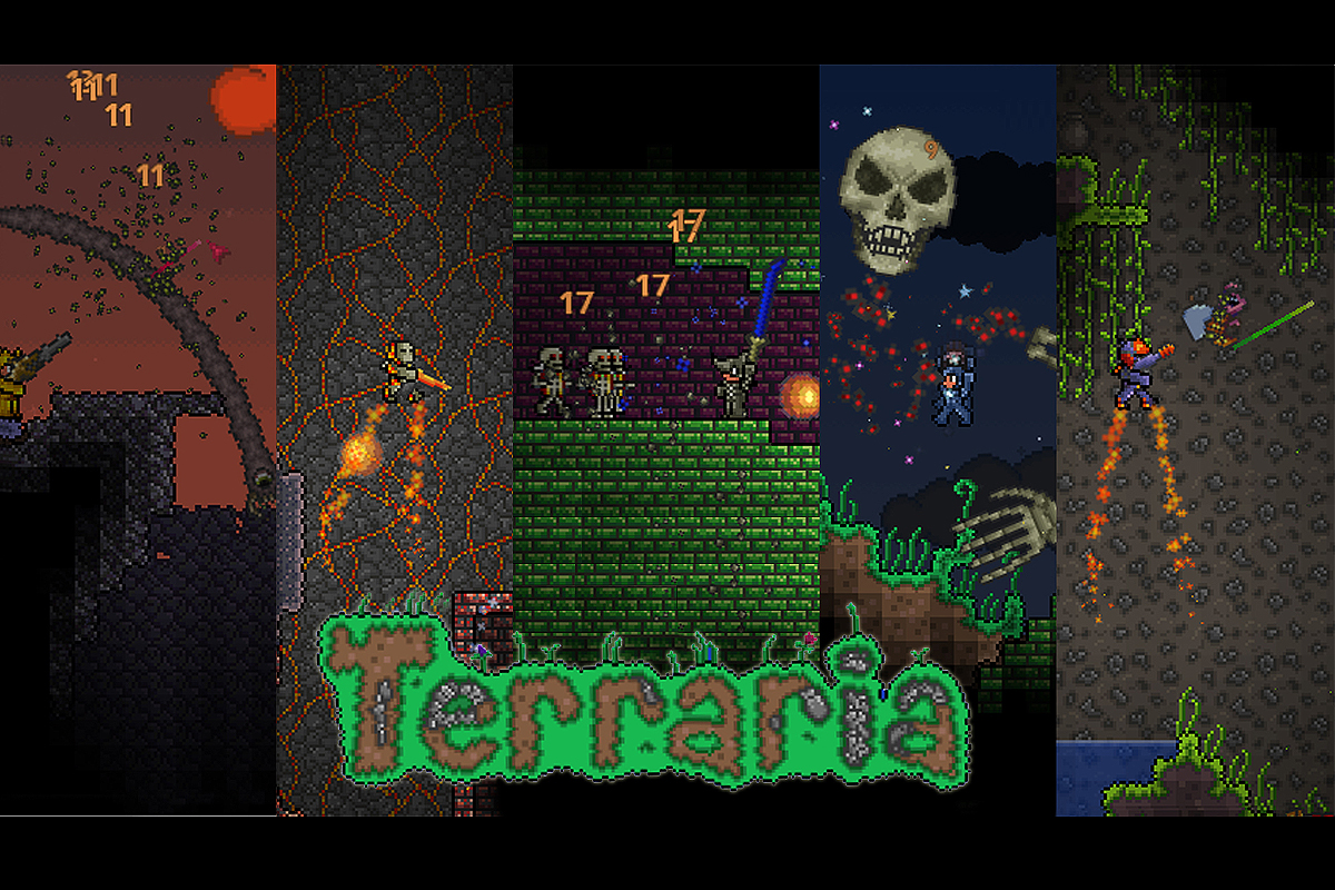 carta da parati terraria,gioco di avventura e azione,gioco per pc,immagine dello schermo,giochi,font