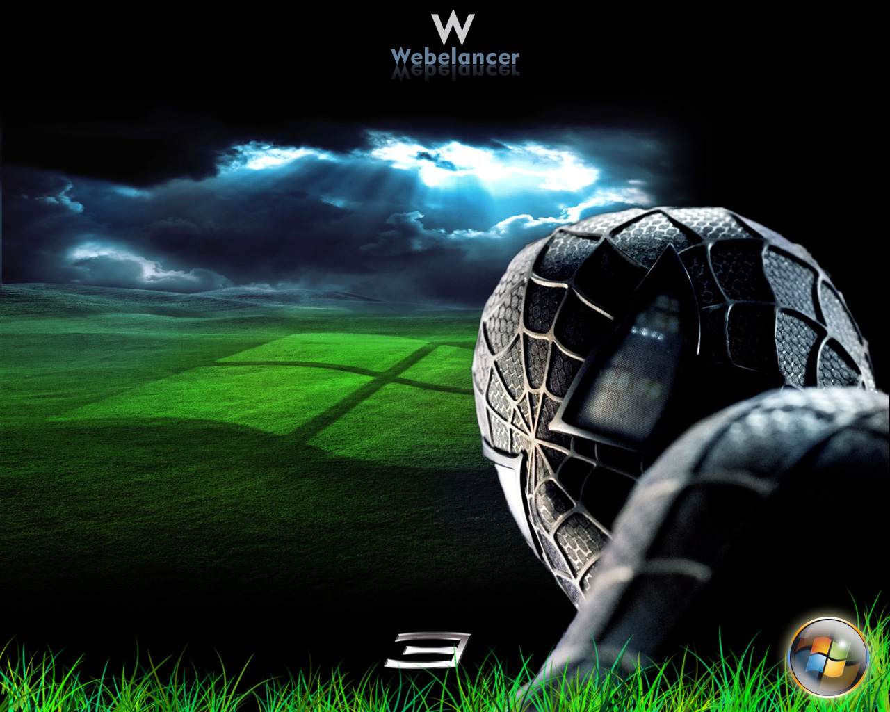 wallpaper sfondi,ball,grass,sky,football,digital compositing