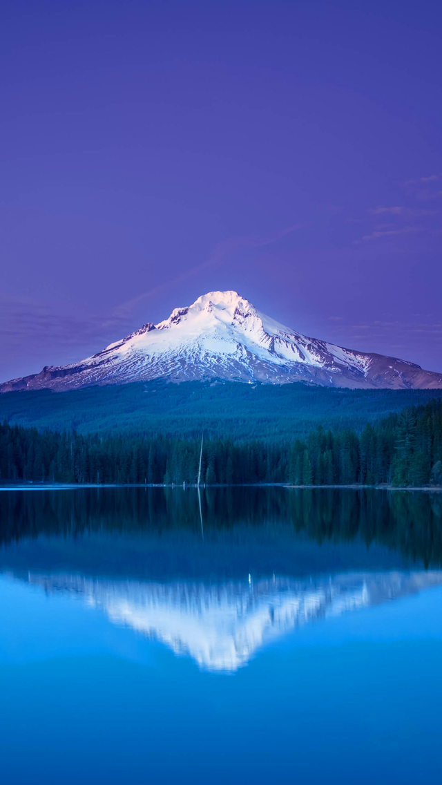 wallpaper sfondi,nature,stratovolcano,sky,reflection,mountainous landforms