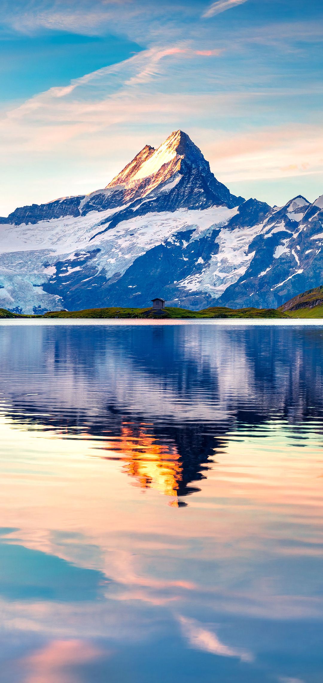 wallpaper sfondi,natural landscape,nature,mountain,mountainous landforms,reflection