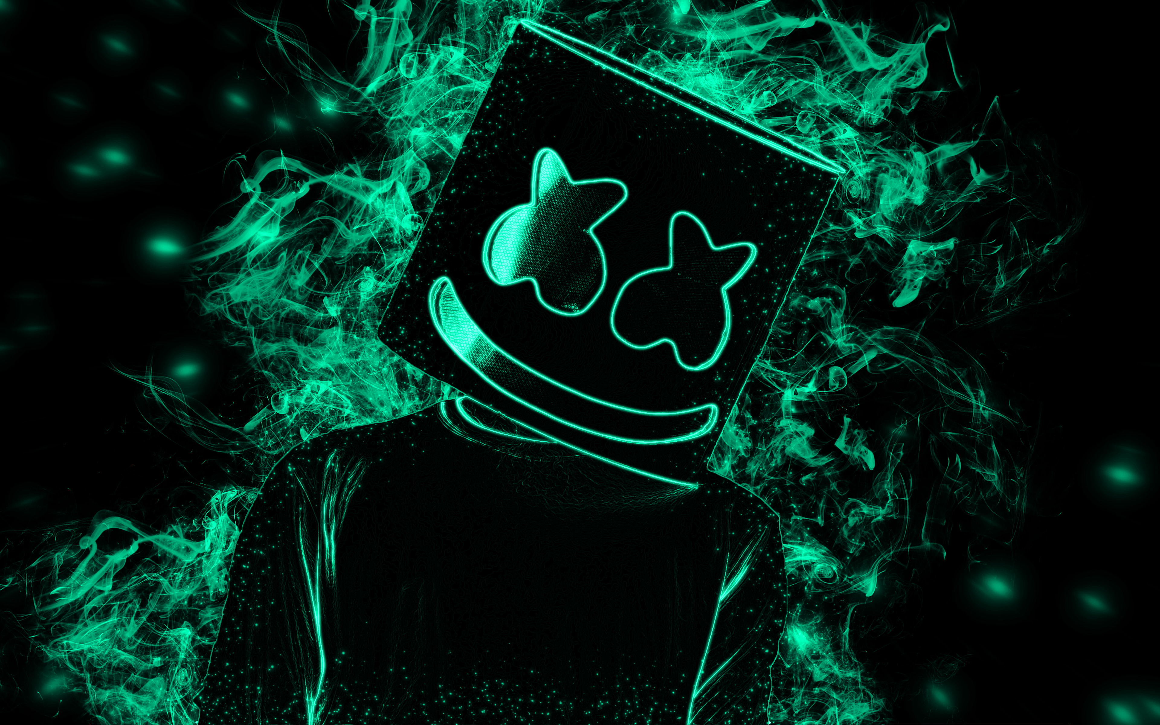 fondo de pantalla marshmello,verde,fuente,diseño,diseño gráfico,tecnología