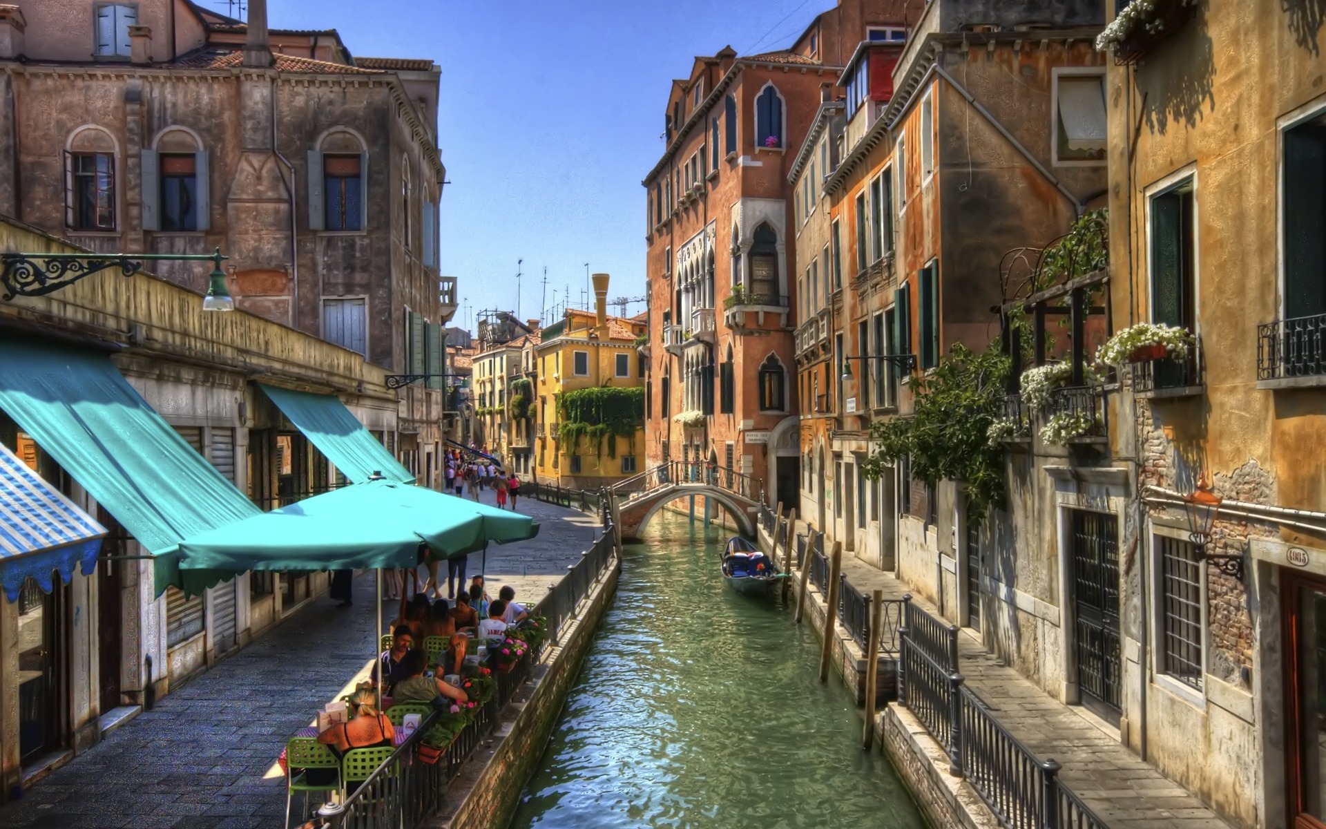 ヴェネツィアの壁紙,運河,水路,水域,町,建物