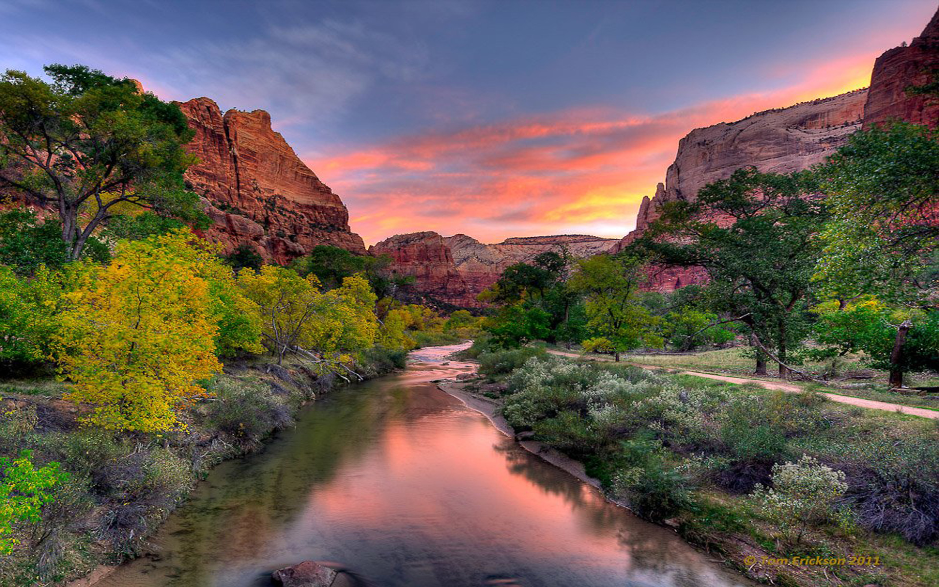 park hd wallpaper,natural landscape,nature,sky,river,mountainous landforms