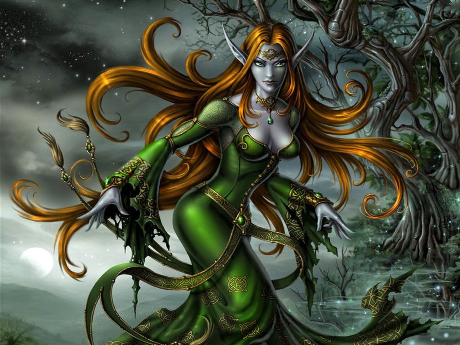 elf wallpaper,cg artwork,mythology,illustration,fictional character,art