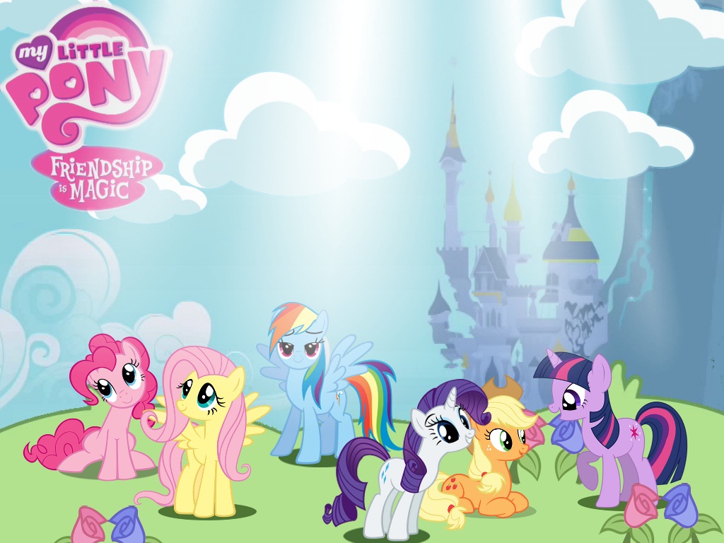 little pony wallpaper,pony,cartoon,horse,mane,animated cartoon