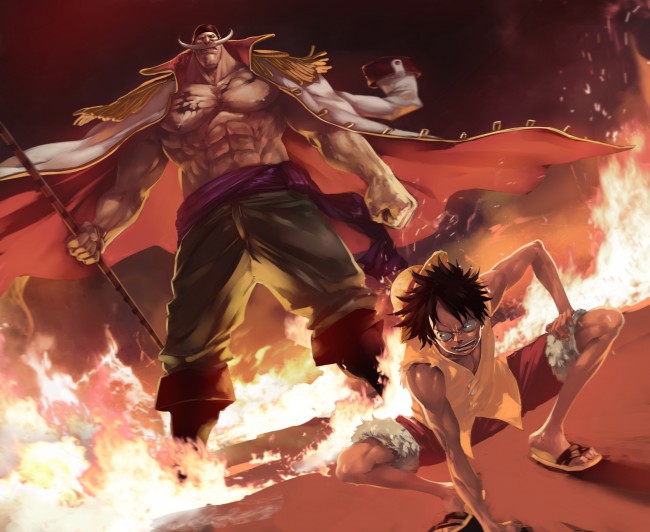 whitebeard wallpaper,demon,anime,cg artwork,action adventure game,fictional character