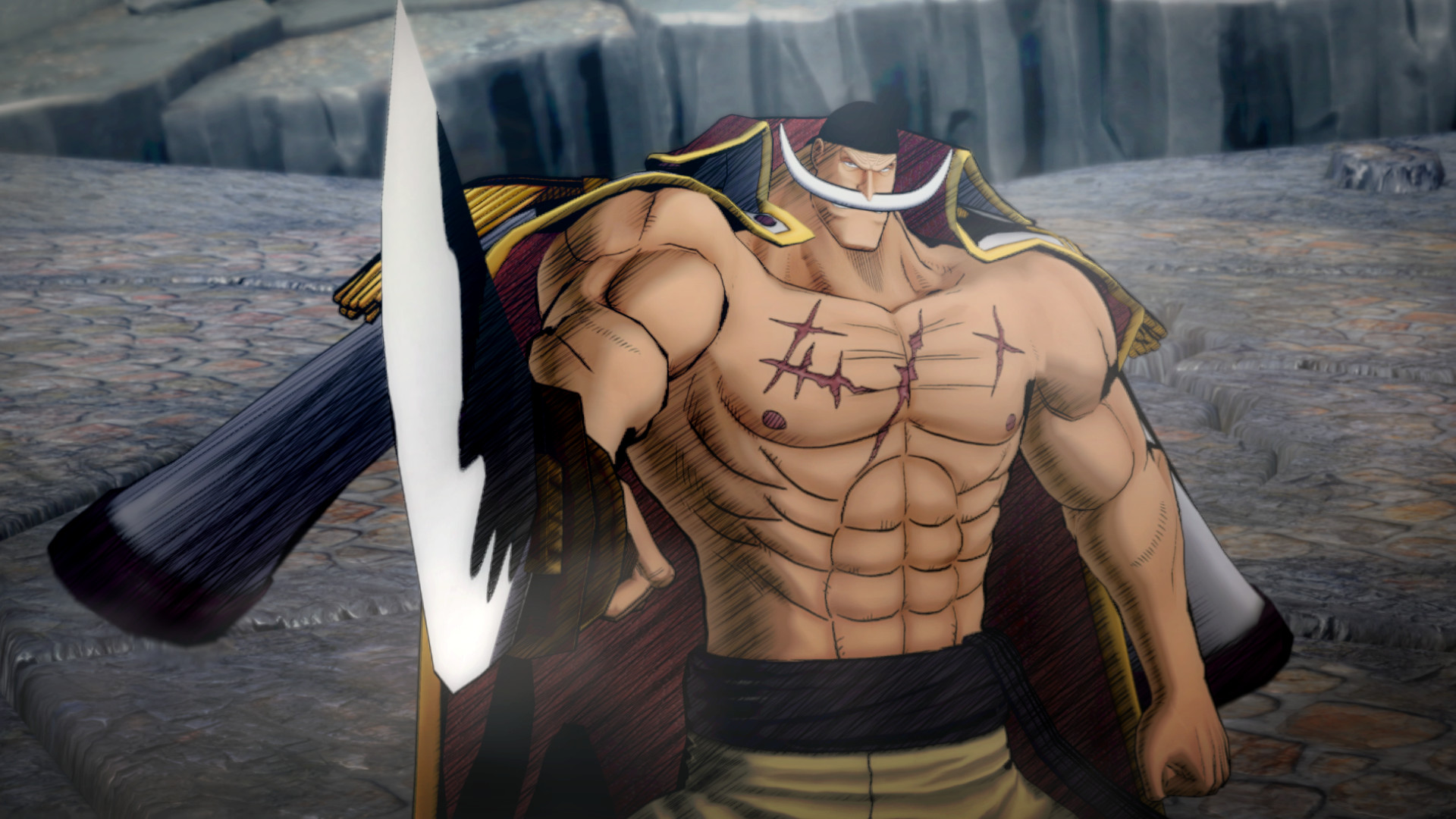 whitebeard wallpaper,muscle,chest,arm,barechested,fictional character