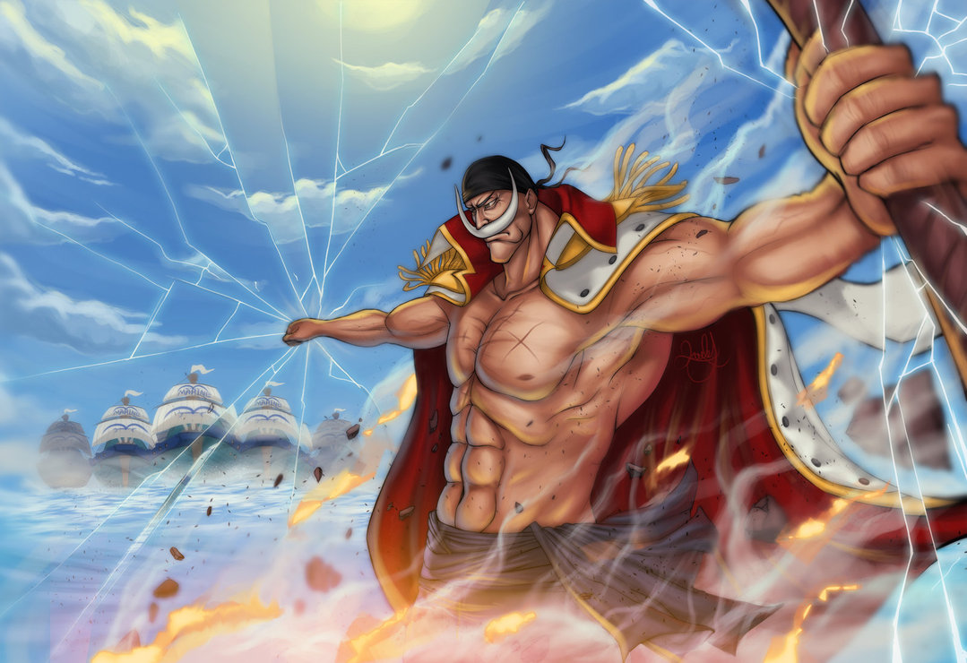 whitebeard wallpaper,mythology,fictional character,cg artwork,illustration,muscle