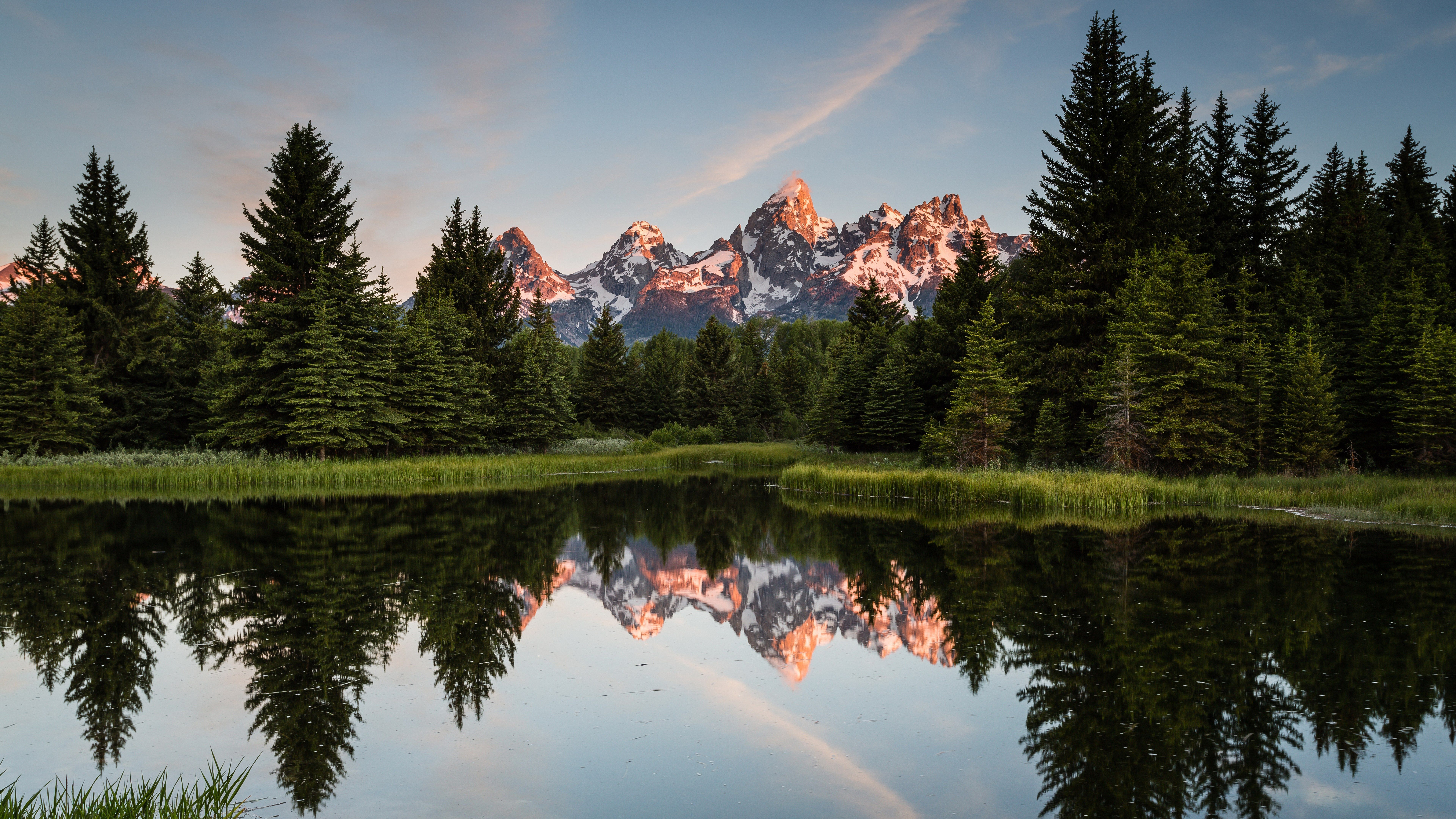 8k sfondi hd,riflessione,paesaggio naturale,natura,cielo,montagna