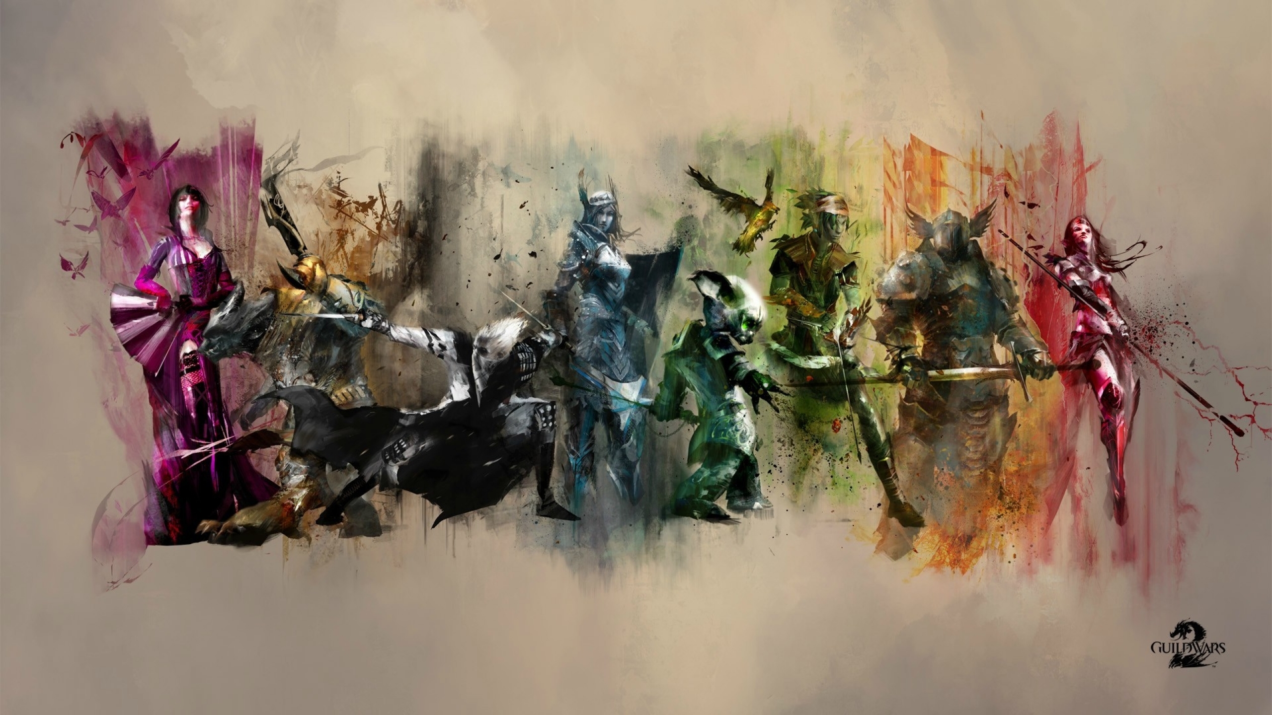 guild wars 2 fond d'écran,peinture aquarelle,la peinture,art,arts visuels,illustration