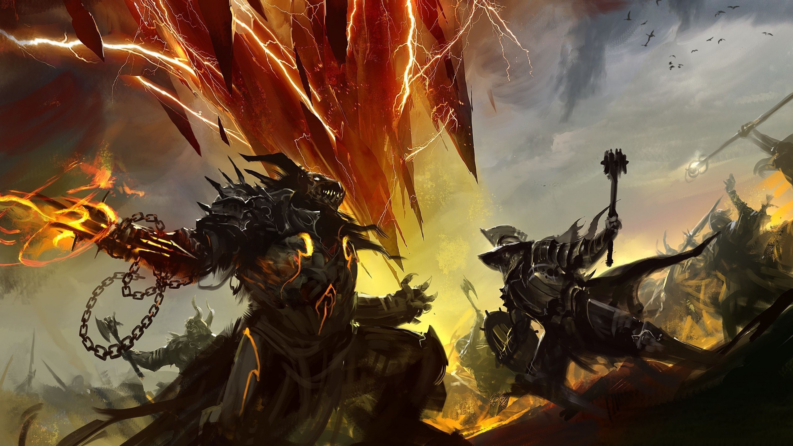 guild wars 2 wallpaper,action adventure game,strategy video game,cg artwork,demon,pc game