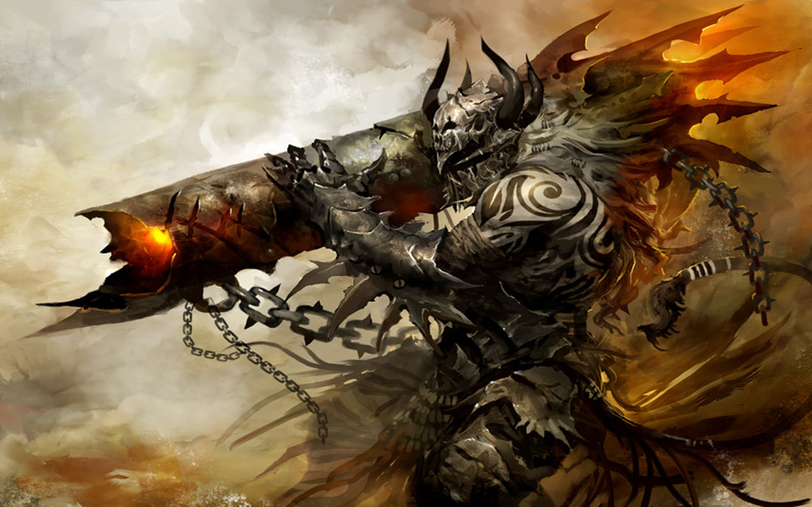 guild wars 2 wallpaper,cg artwork,mythology,dragon,fictional character,demon