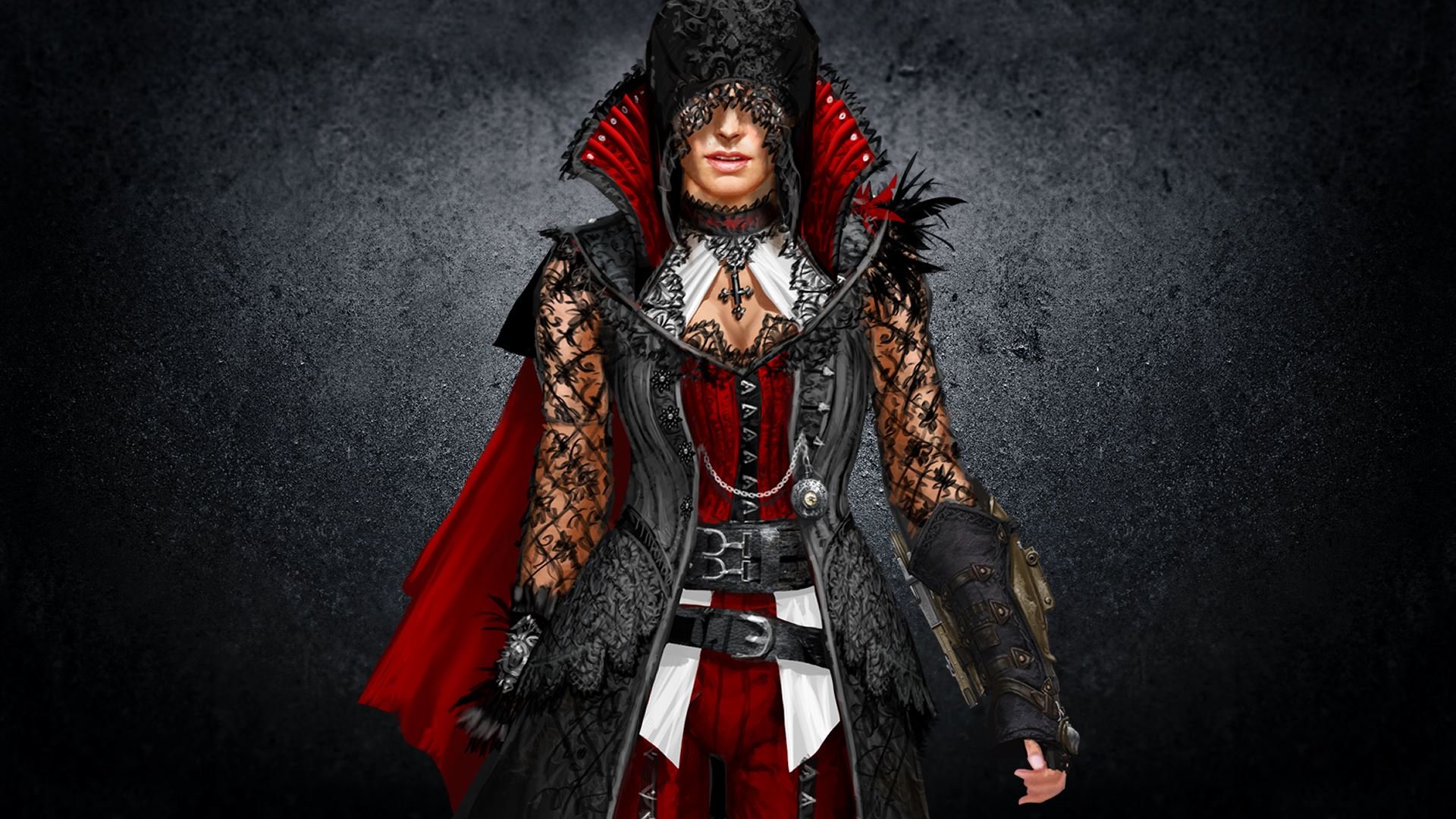 assassin's creed syndicate wallpaper,fashion,outerwear,costume design,costume,darkness