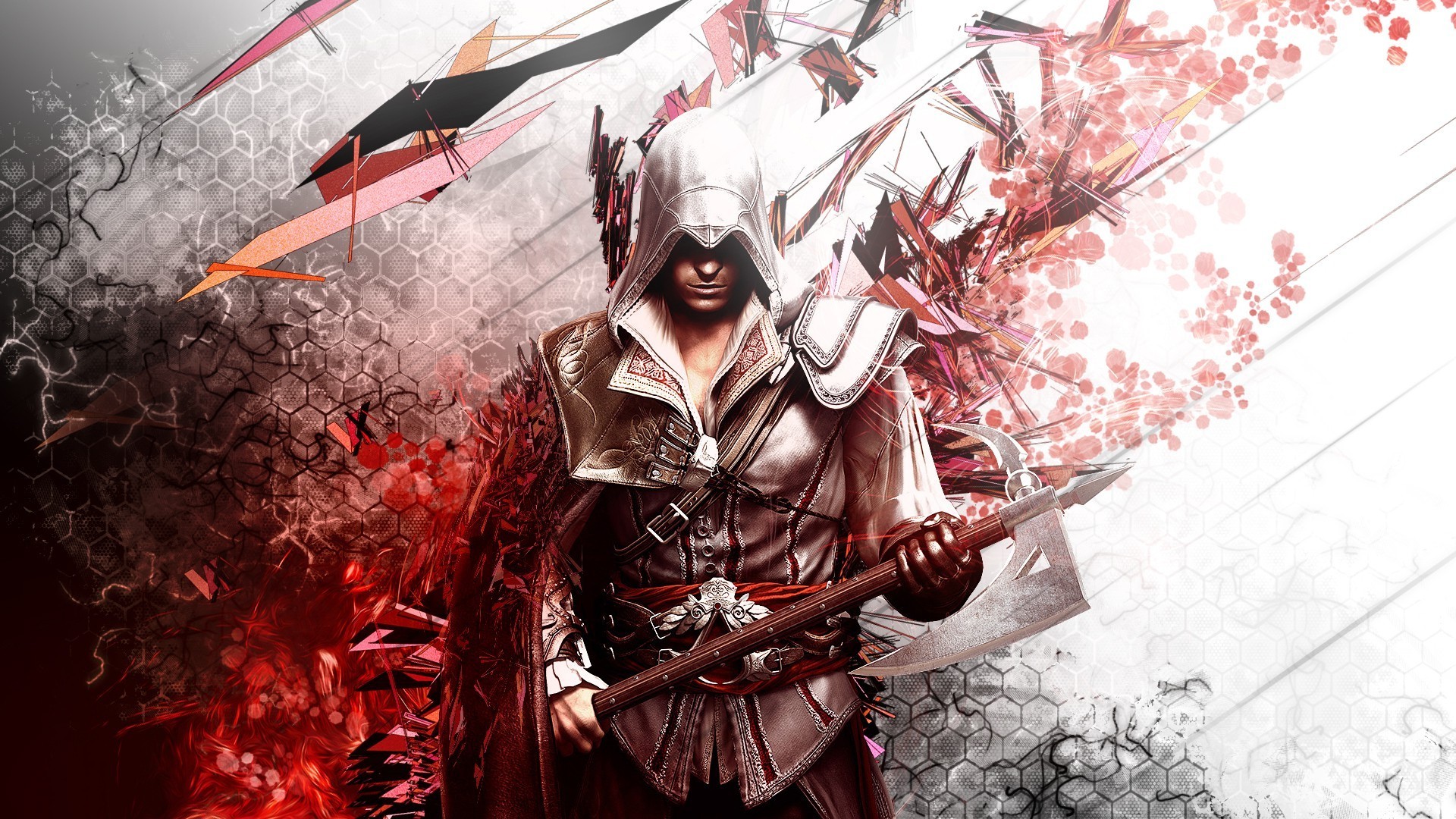 wallpaper assassins creed,illustration,cg artwork,graphic design,fictional character,art