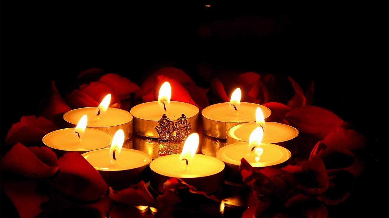 fond d'écran diwali 3d,bougie,éclairage,lumière,rouge,flamme