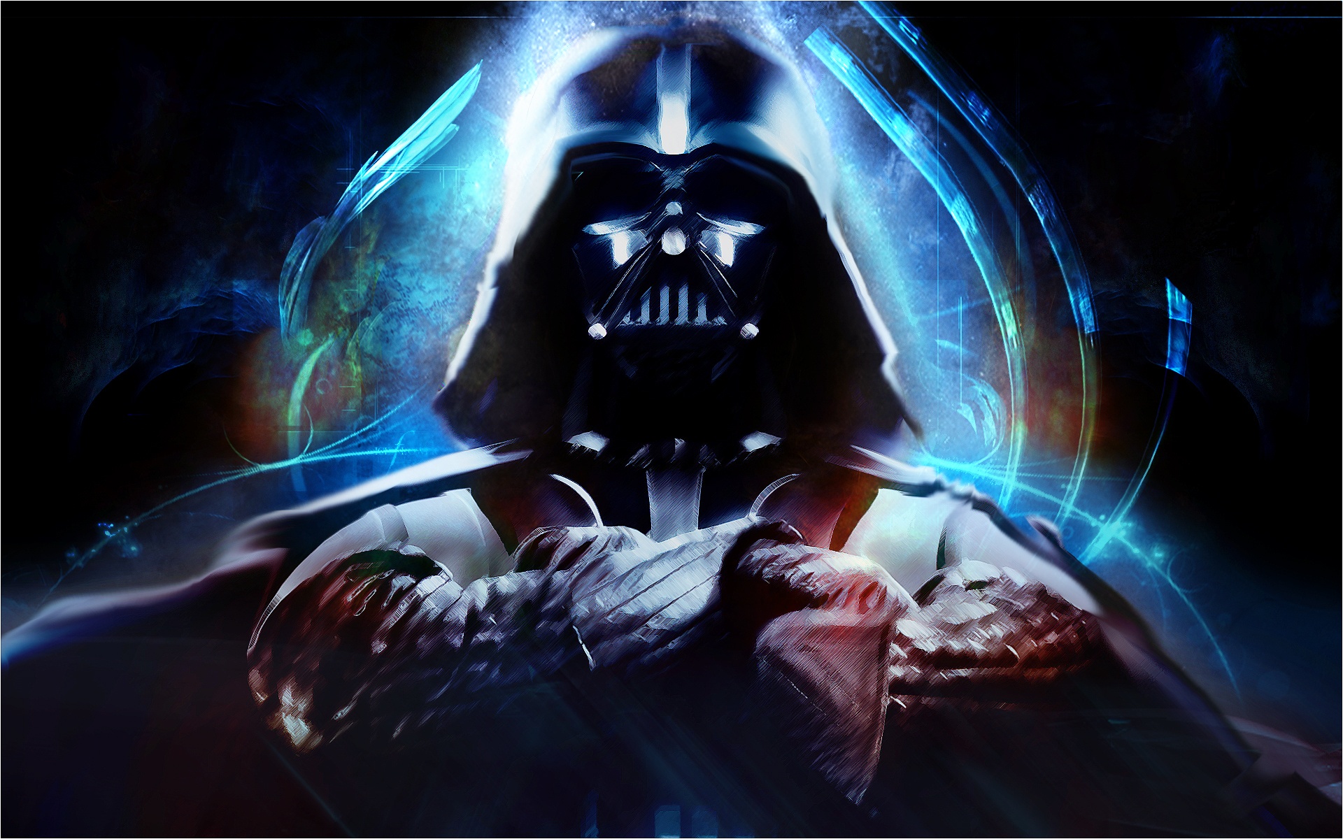 star wars wallpaper 1920x1080,darth vader,darkness,cg artwork,fictional character,supervillain