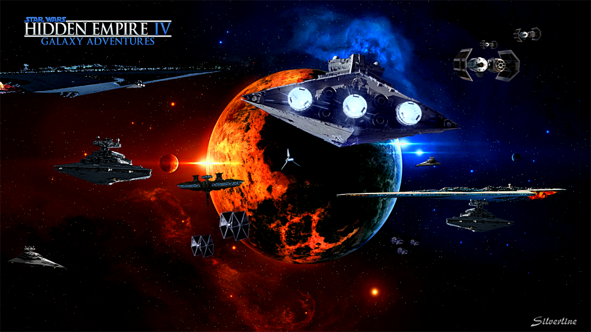 star wars wallpaper 1920x1080,pc game,strategy video game,spacecraft,space,outer space