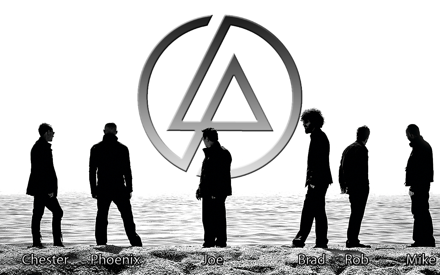 linkin park wallpaper hd,people in nature,people,water,font,black and white