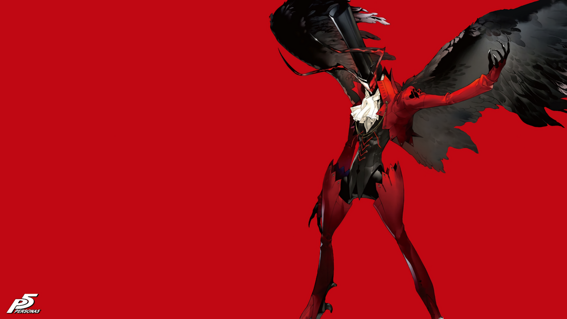 persona 5 iphone wallpaper,red,fictional character,demon,cg artwork,spawn