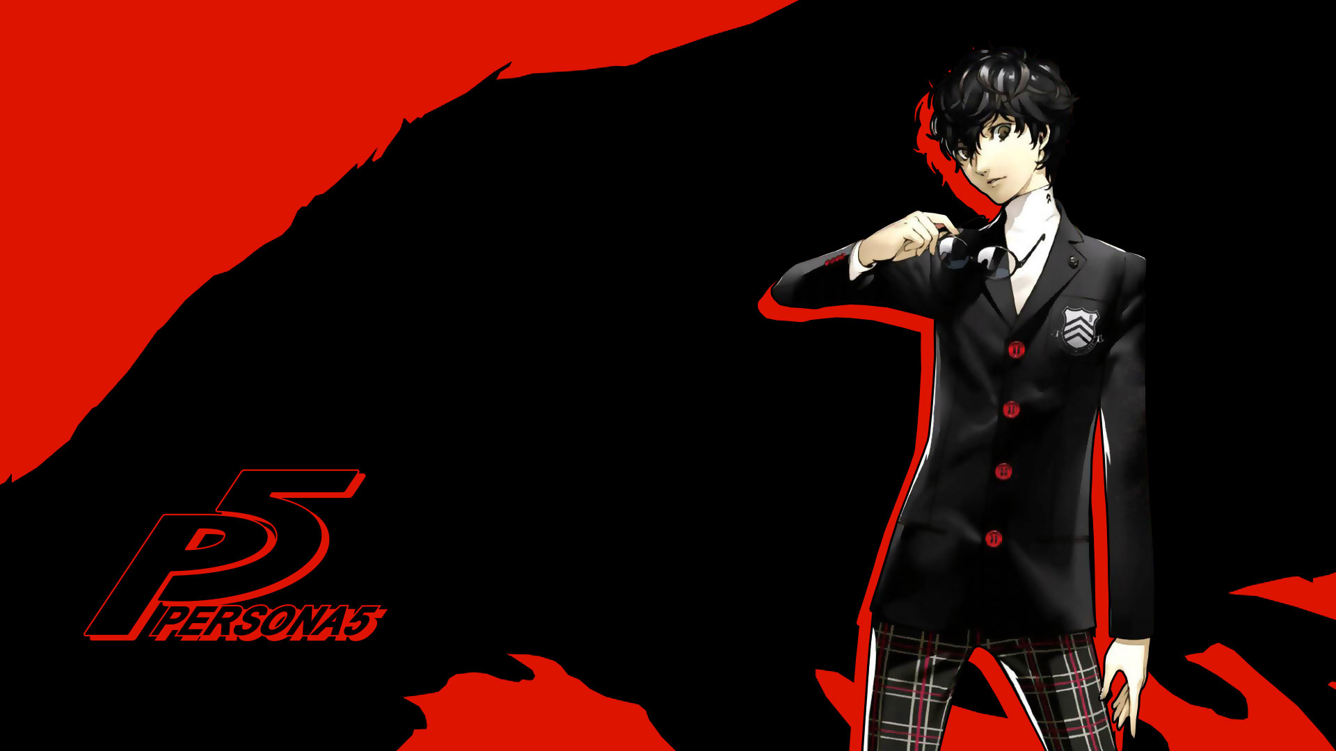 persona wallpaper,red,cartoon,anime,graphic design,fictional character