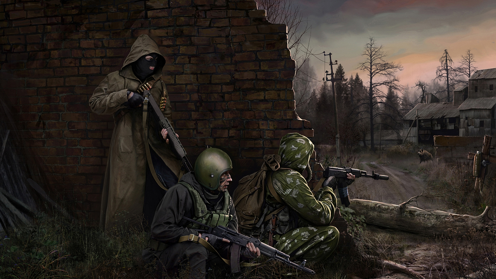 Stalker Tapete Action Adventure Spiel Computerspiel Soldat Dunkelheit Digitales Compositing 98305 Wallpaperuse