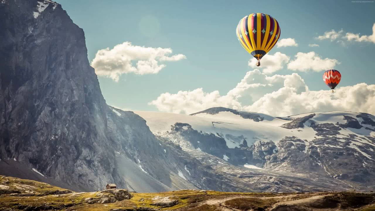 imac 5k壁紙,熱気球,熱気球,自然,空,自然の風景