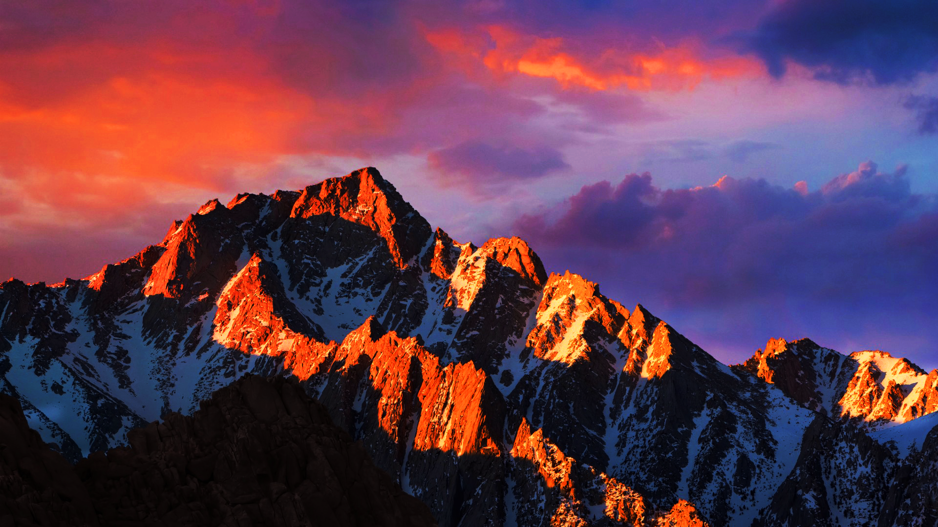 mac os fondo de pantalla 4k,montaña,cielo,cordillera,naturaleza,cresta