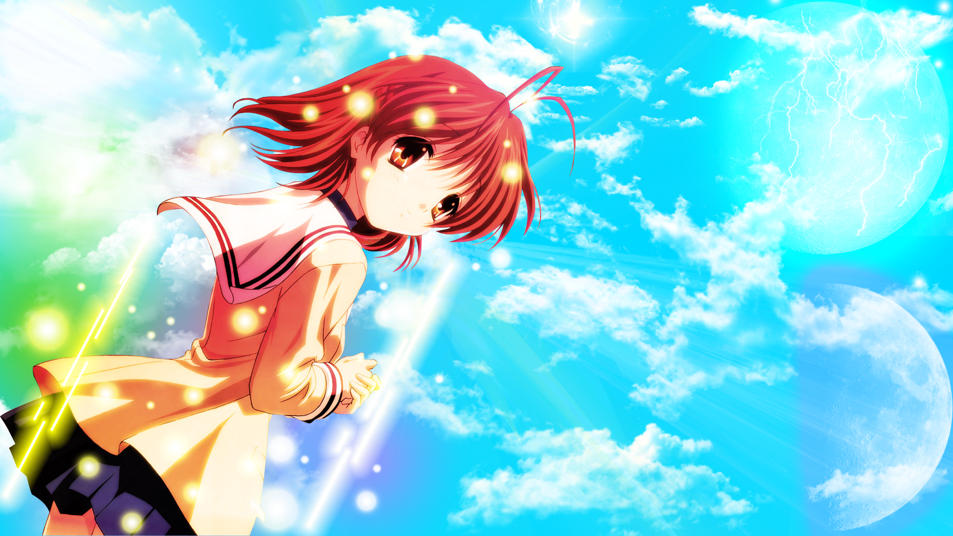 Clannad Wallpaper Cartoon Anime Cg Artwork Sky Animation Wallpaperuse