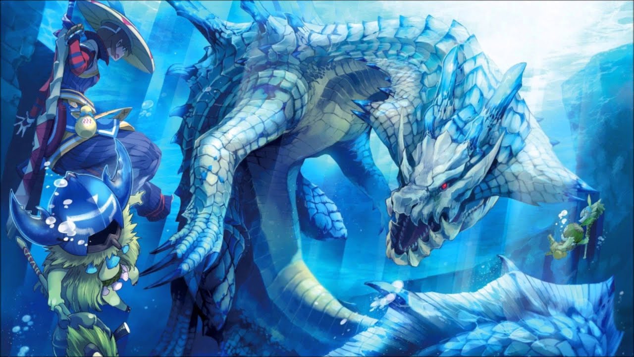 monster hunter wallpaper,dragon,cg artwork,fictional character,azure,mythical creature