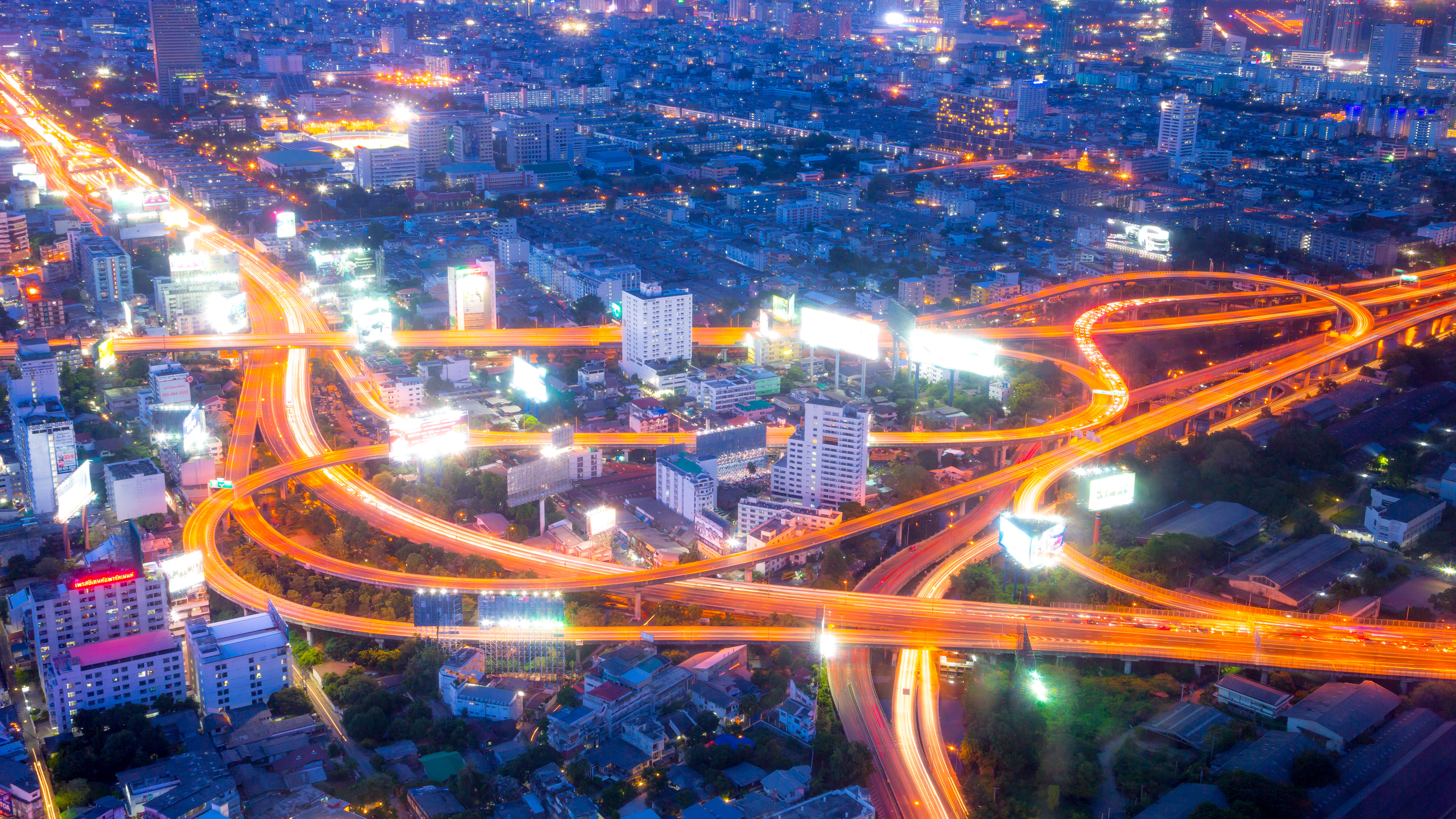 imac fondo de pantalla 5k,área metropolitana,paisaje urbano,autopista,unión,ciudad