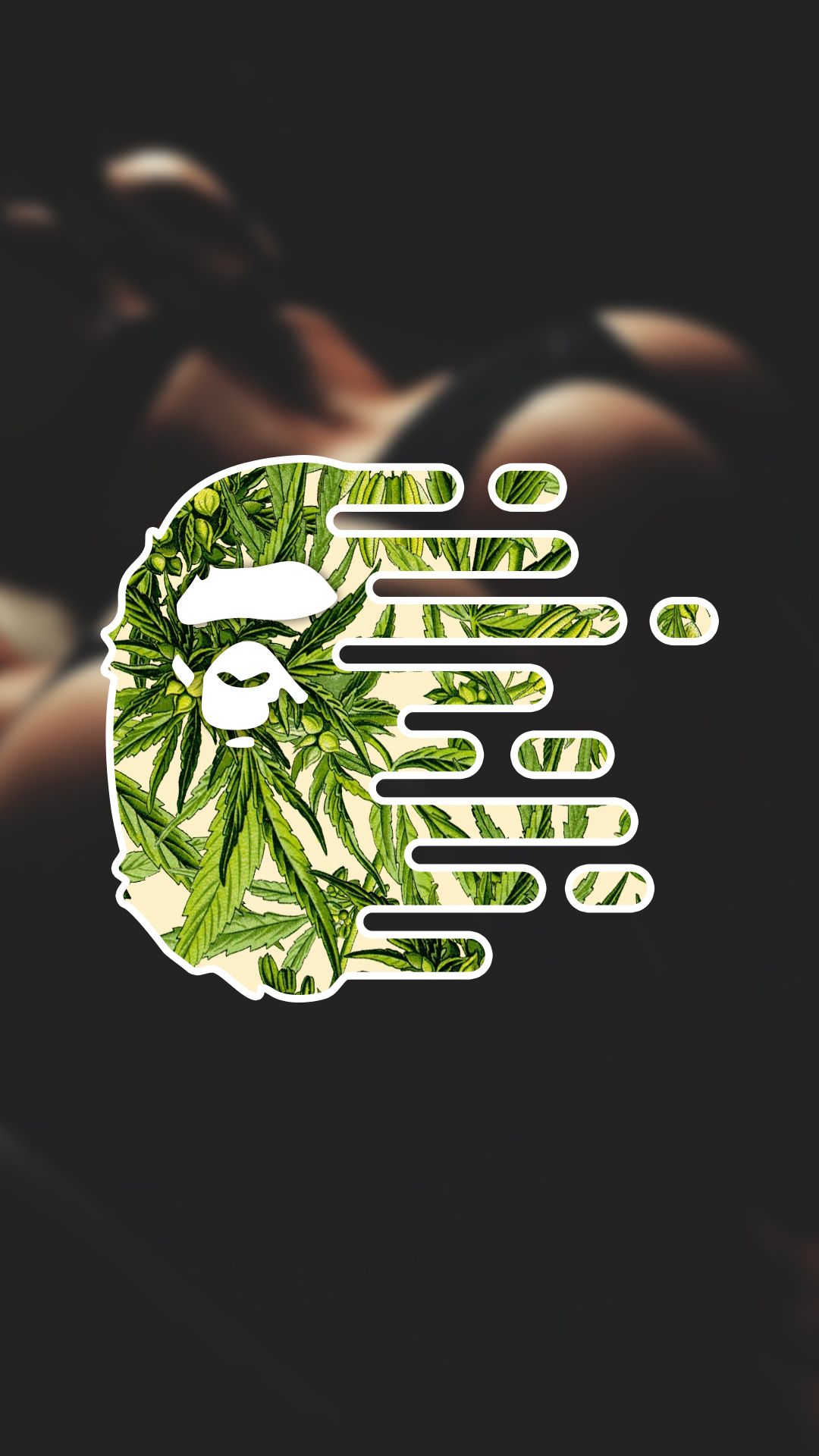 bathing ape wallpaper,green,leaf,plant,illustration,font