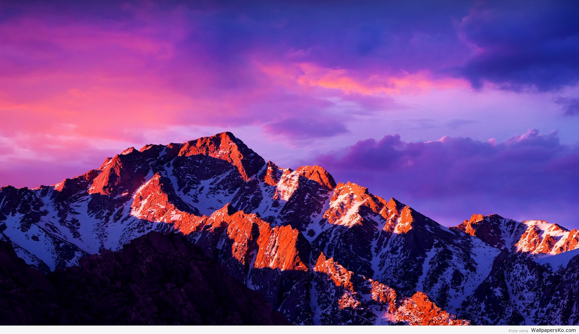 fond d'écran mac os sierra,montagne,ciel,chaîne de montagnes,la nature,paysage naturel