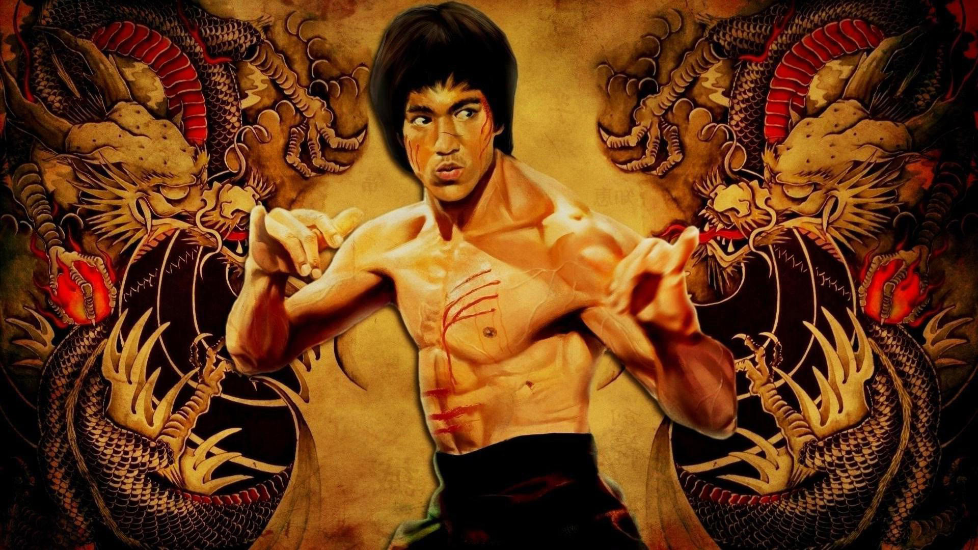 bruce lee hd wallpaper,kung fu,mythology,art,striking combat sports,contact sport