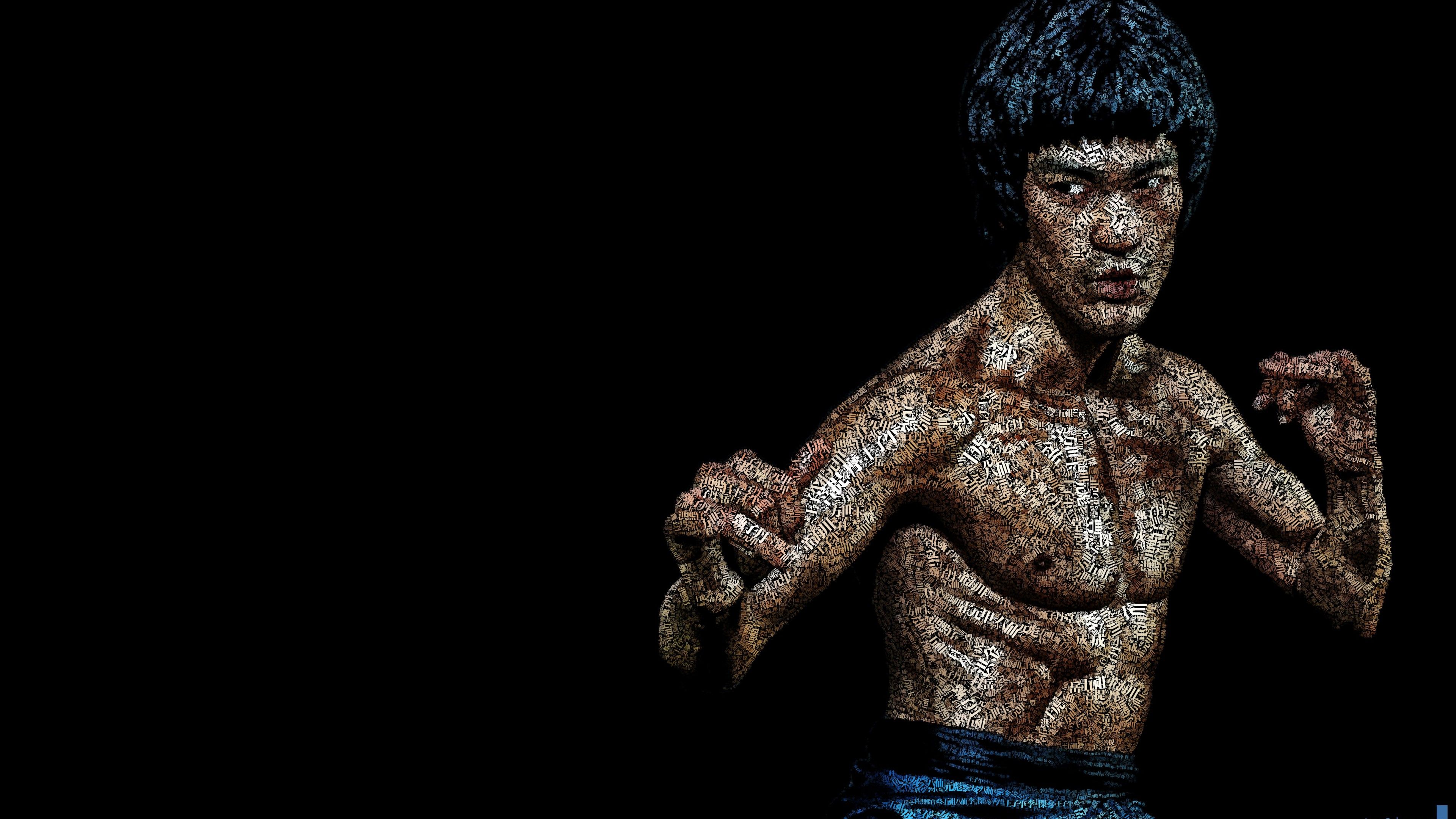 bruce lee hd wallpaper,human,muscle,photography,art,bodybuilding