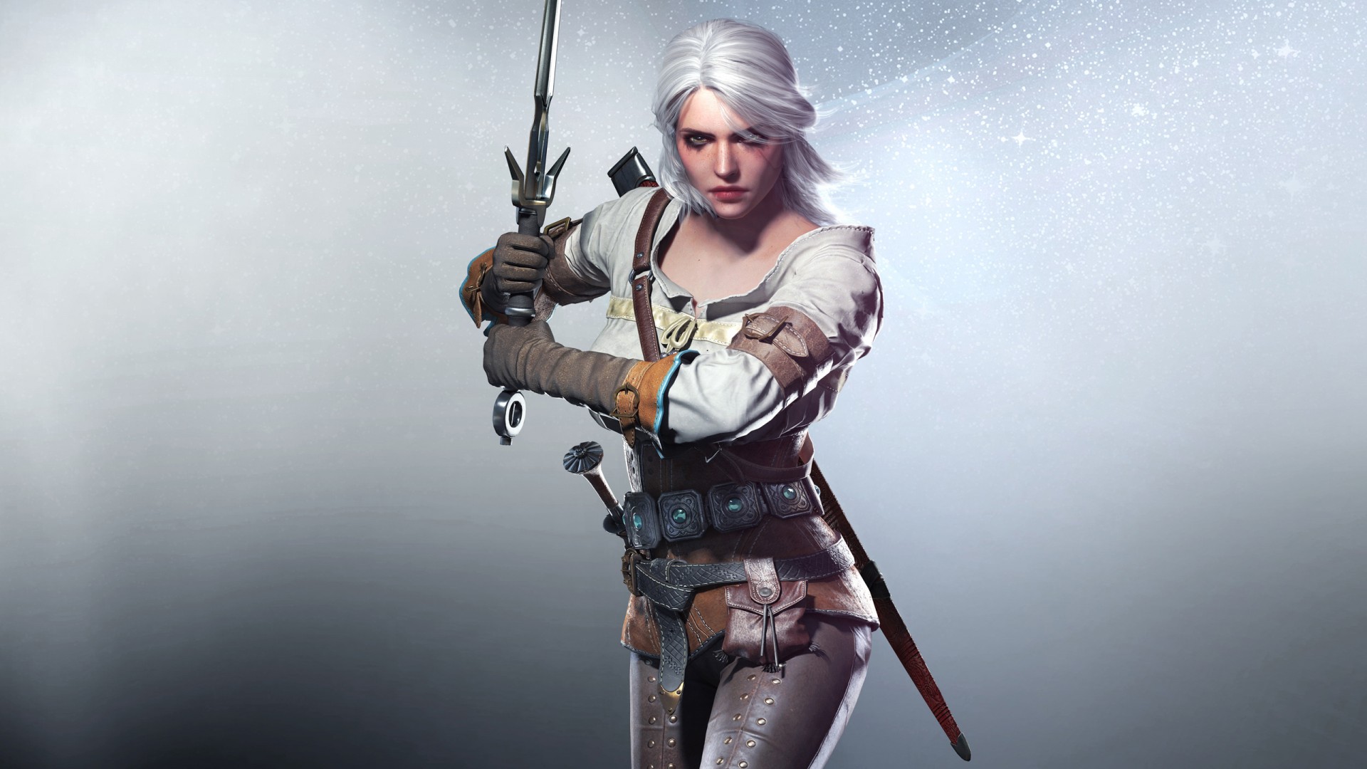 ciri wallpaper,cg artwork,fictional character,archery,massively multiplayer online role playing game,action figure