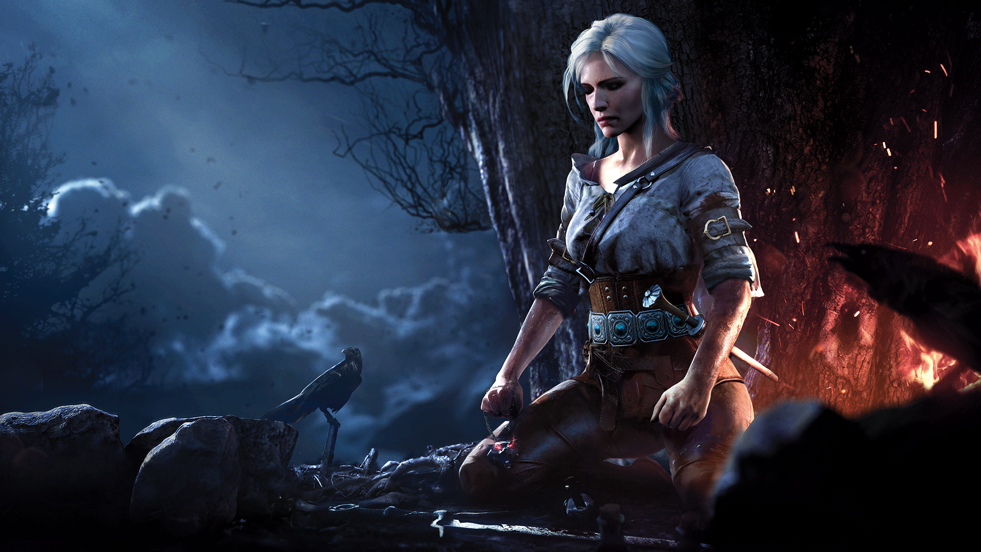 ciri wallpaper,movie,action adventure game,fictional character,darkness,screenshot