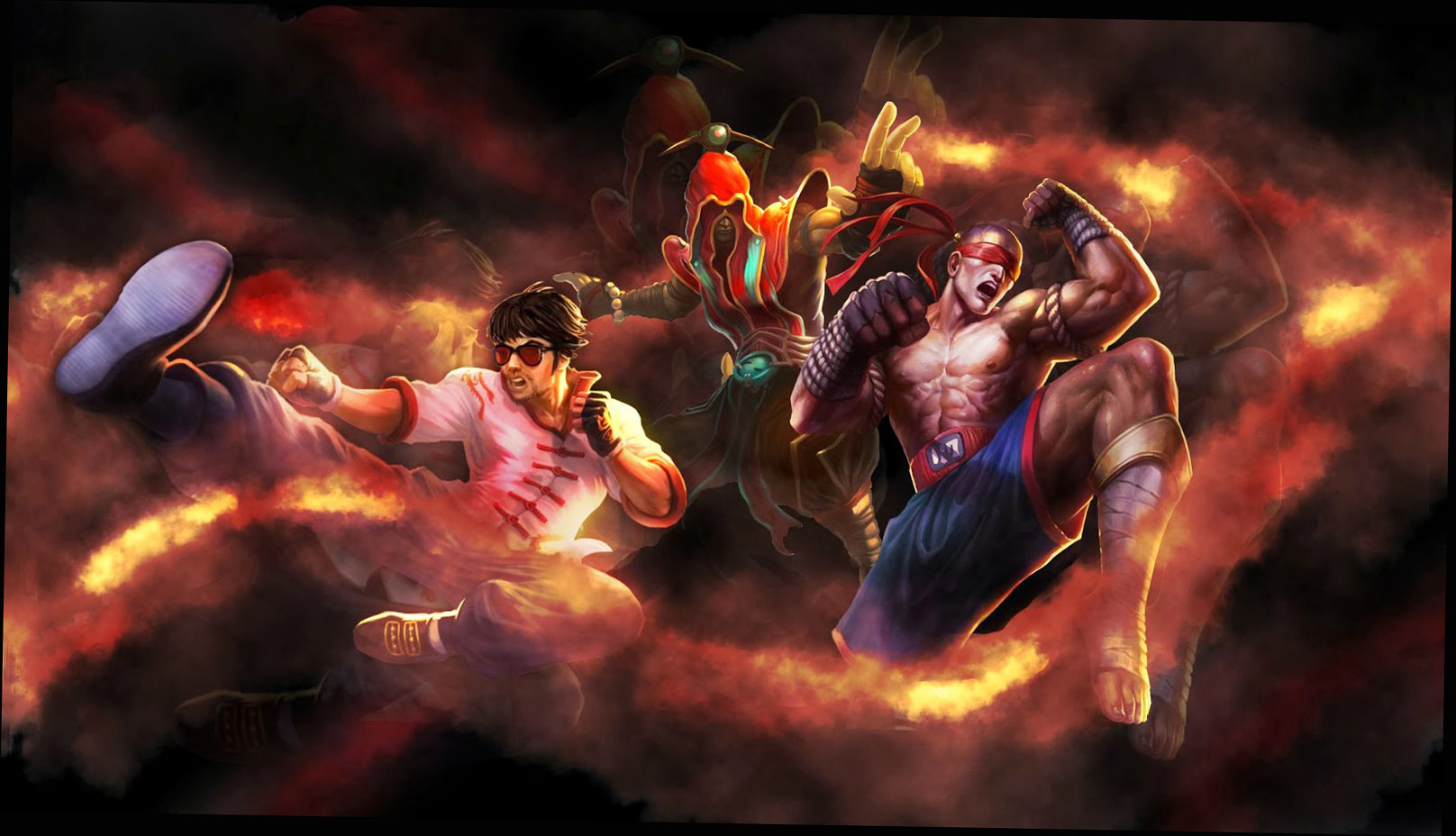 lee sin wallpaper,action adventure game,demon,games,fictional character,cg artwork