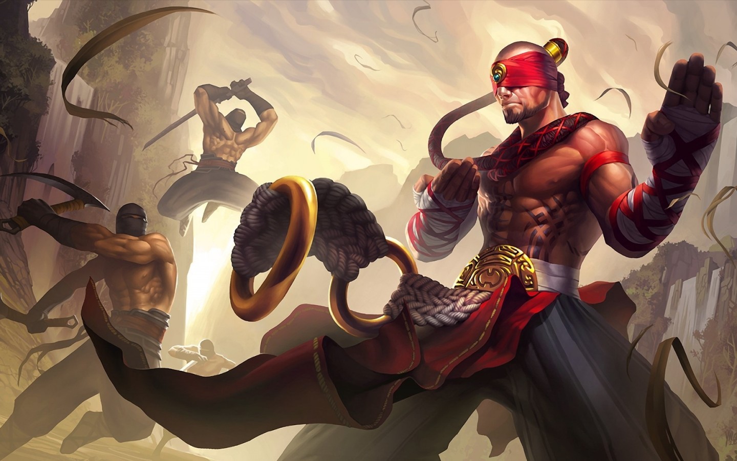 lee sin wallpaper,illustration,kunst,mythologie,cg kunstwerk,erfundener charakter