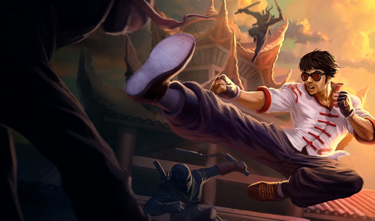 lee sin wallpaper,cg artwork,cartoon,anime,fictional character,adventure game