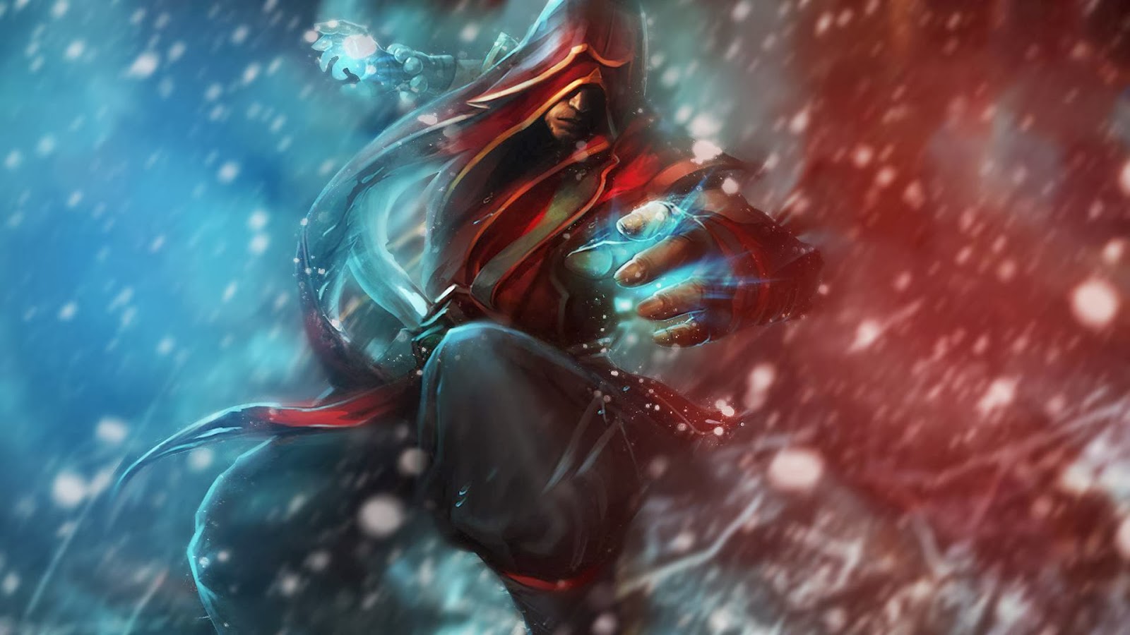 lee sin wallpaper,water,cg artwork,organism,fictional character,screenshot