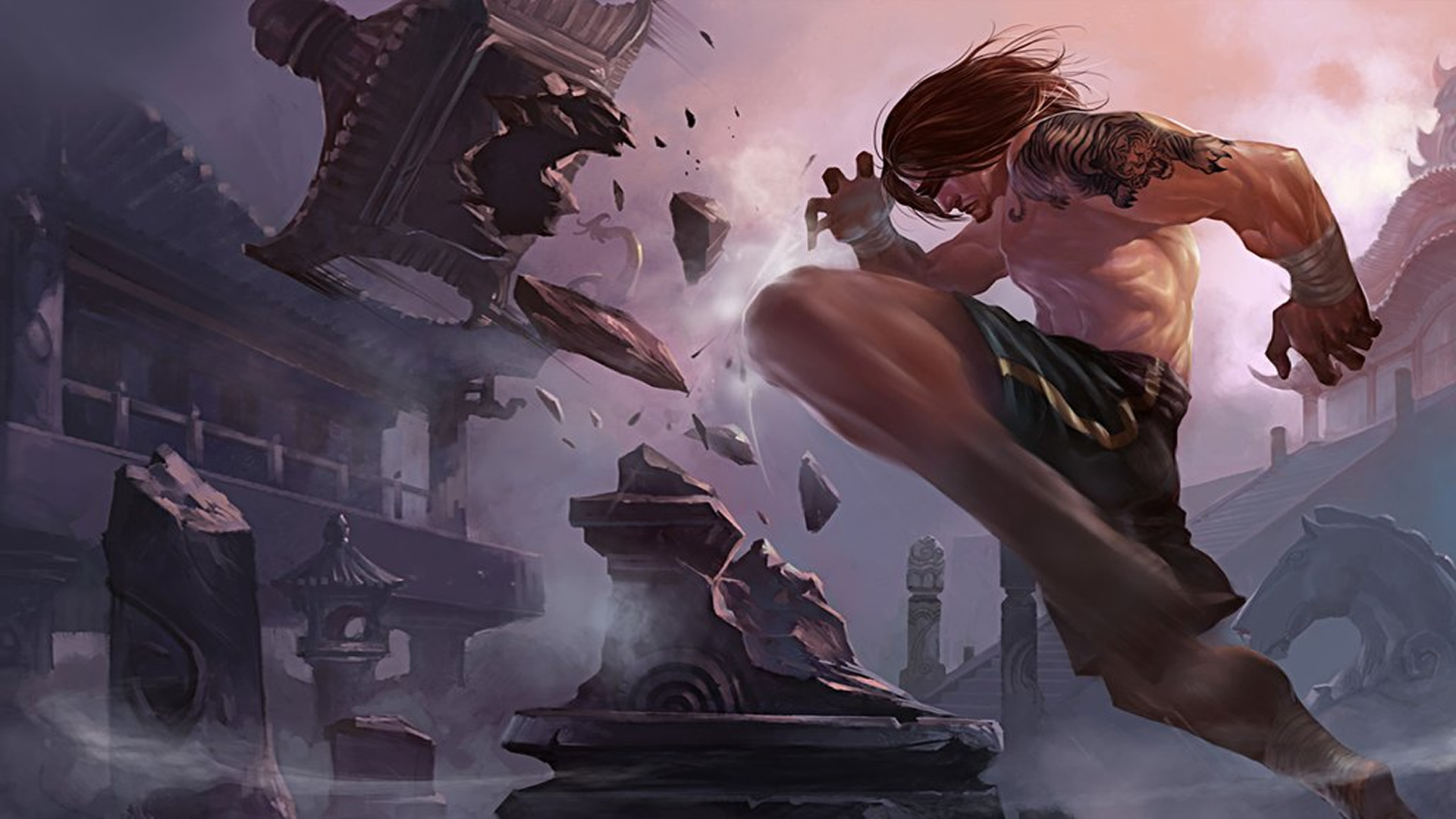 fond d'écran lee sin,jeu d'aventure d'action,oeuvre de cg,compositing numérique,illustration,personnage fictif