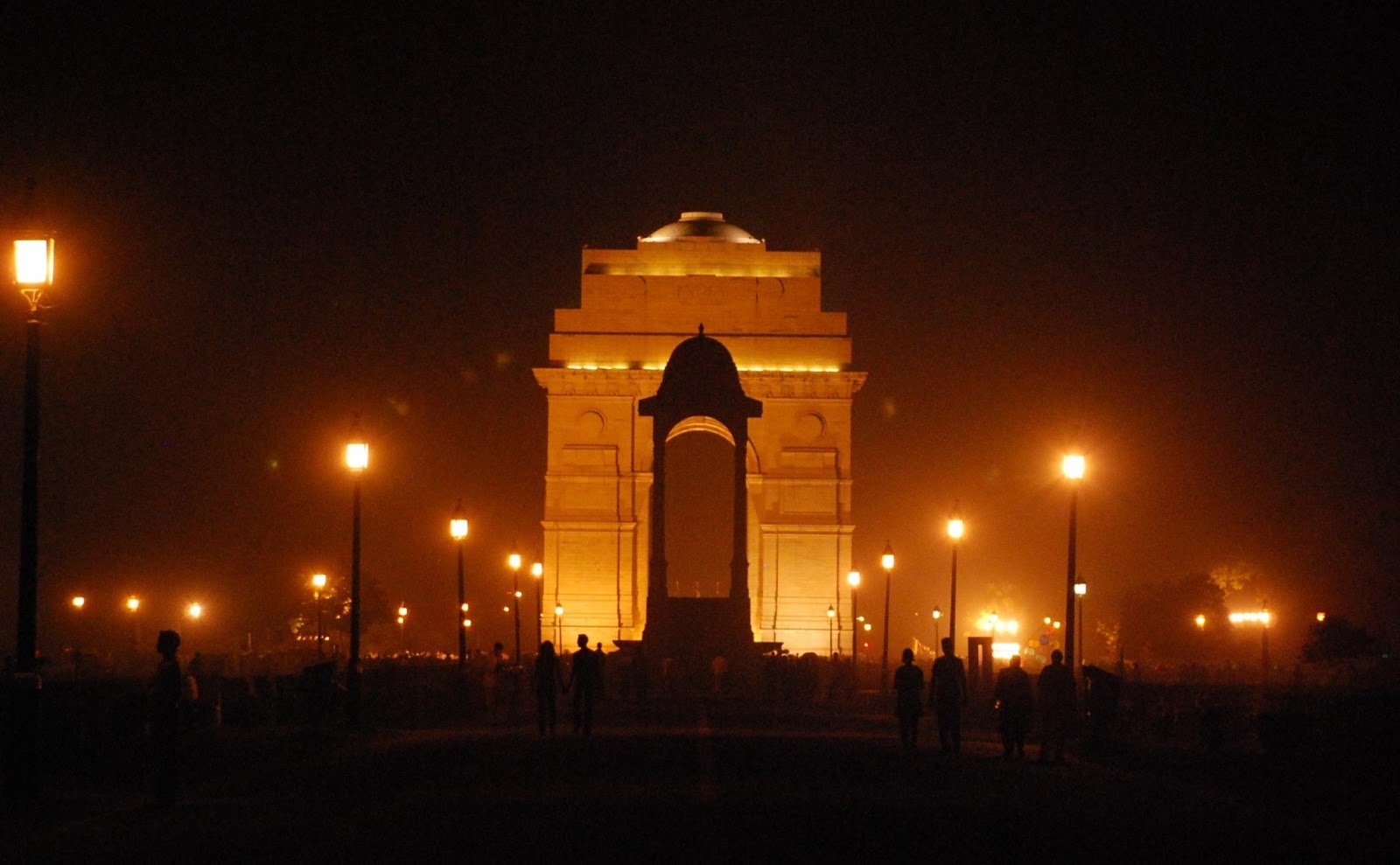 delhi wallpaper,arch,landmark,triumphal arch,night,architecture