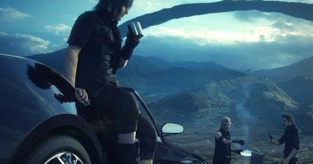 final fantasy 15 wallpaper,vehicle,car,photography,fictional character